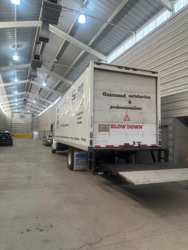 USF Moving Company crew performing a full-service, long-distance move for a valued customer in Houston, Texas.